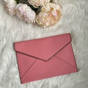 [rebecca minkoff] pink envelope clutch